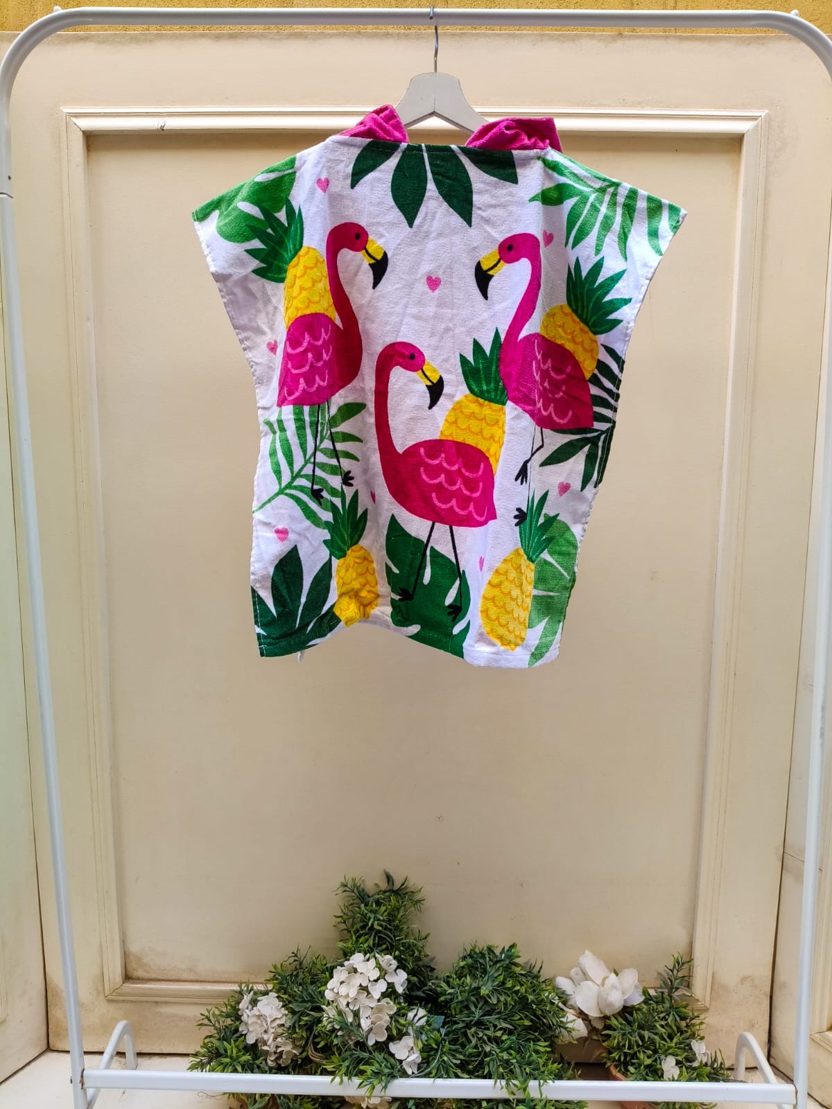 Pink Flamingo Poncho