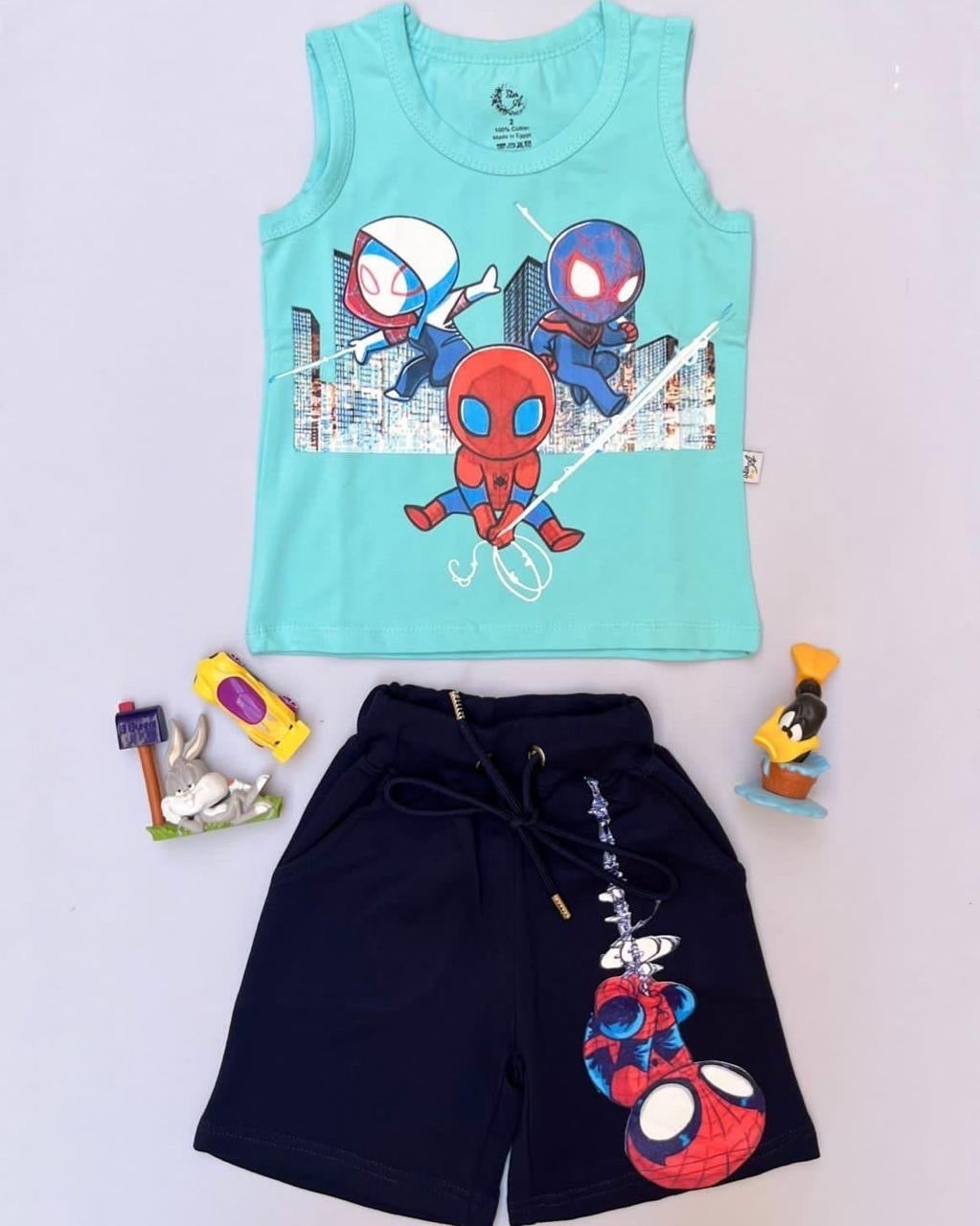 Baby Blue Spiderman - Cut