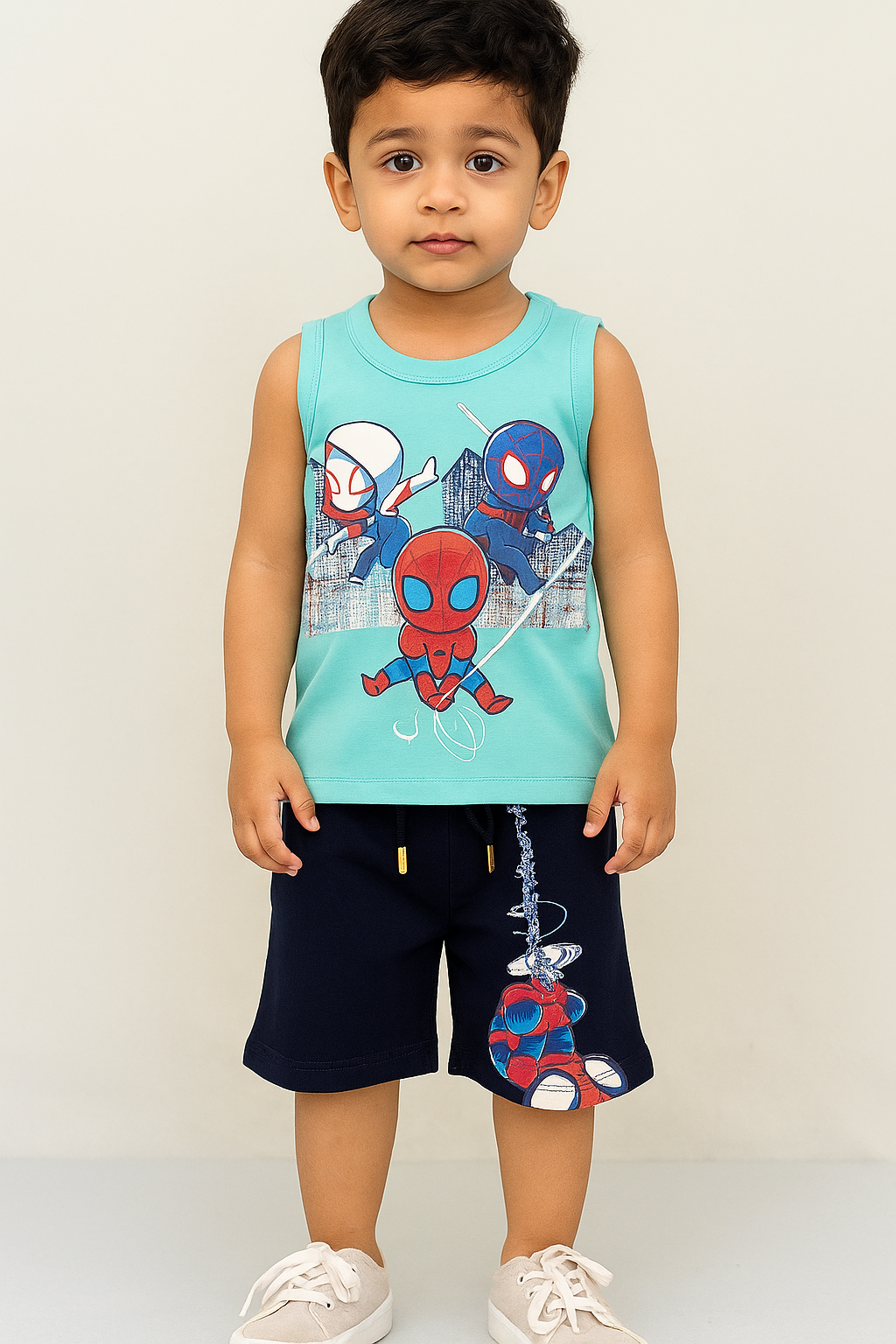 Baby Blue Spiderman - Cut