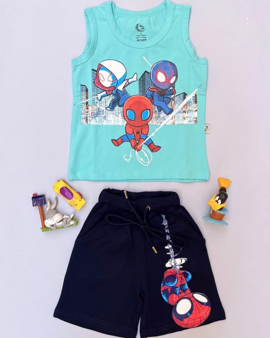 Baby Blue Spiderman - Cut