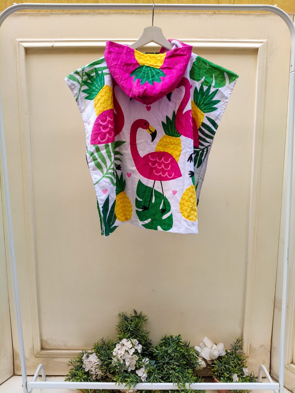 Pink Flamingo Poncho