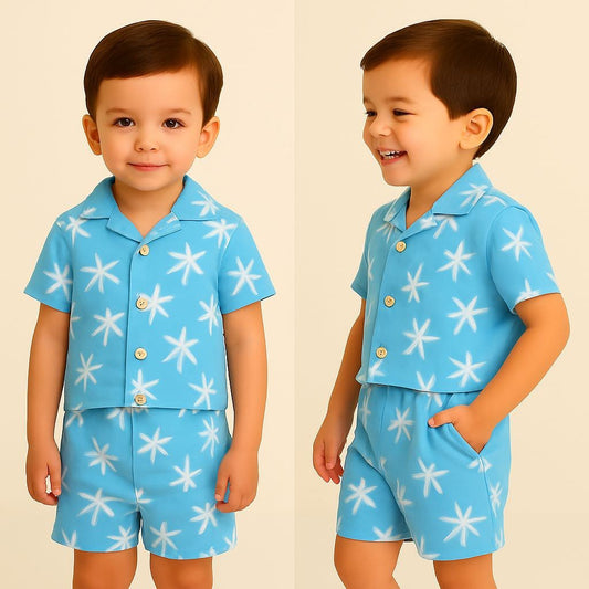 Blue Palm Set