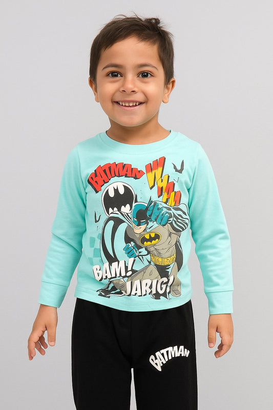 Cotton Turquoise Batman