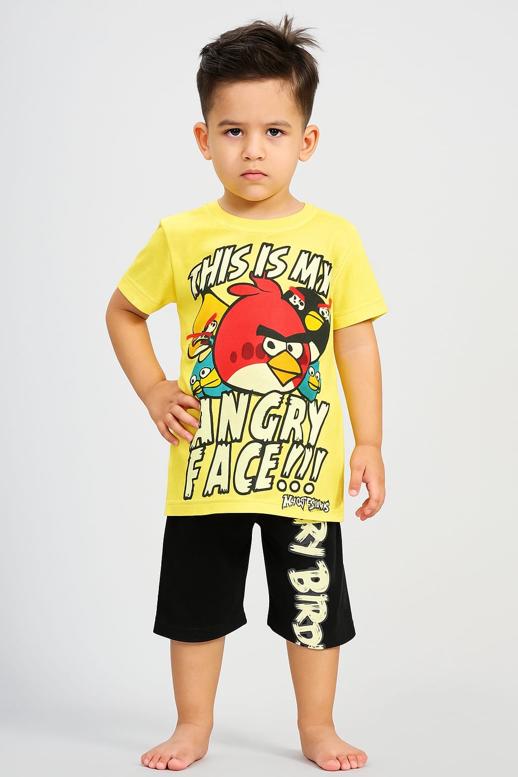 Angry Birds- Black shorts