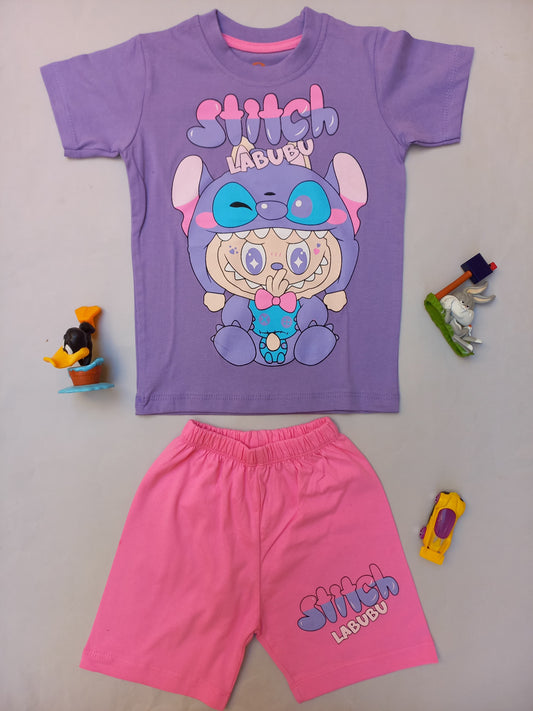 Cotton Purple Stitch Labubu