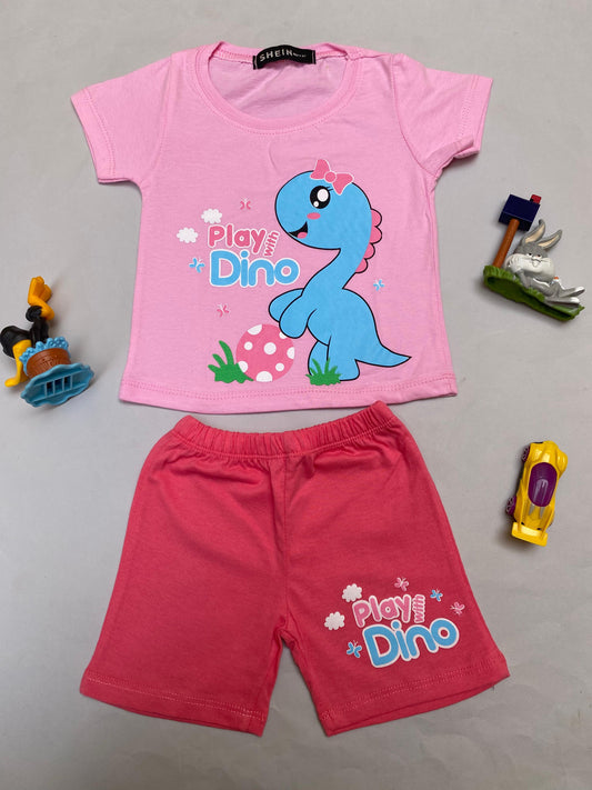 Cotton Pink Dino