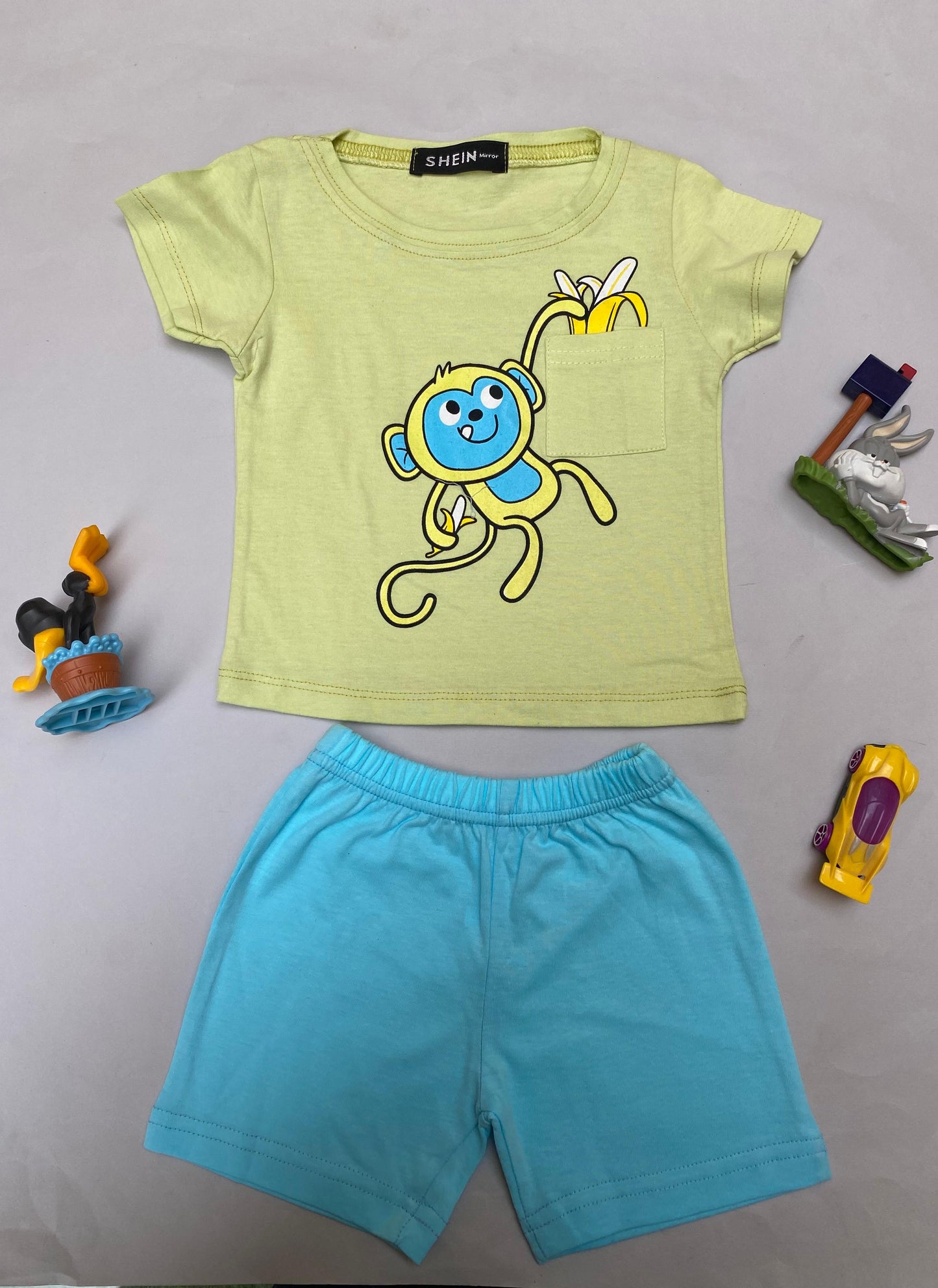 Cotton Blue Monkey