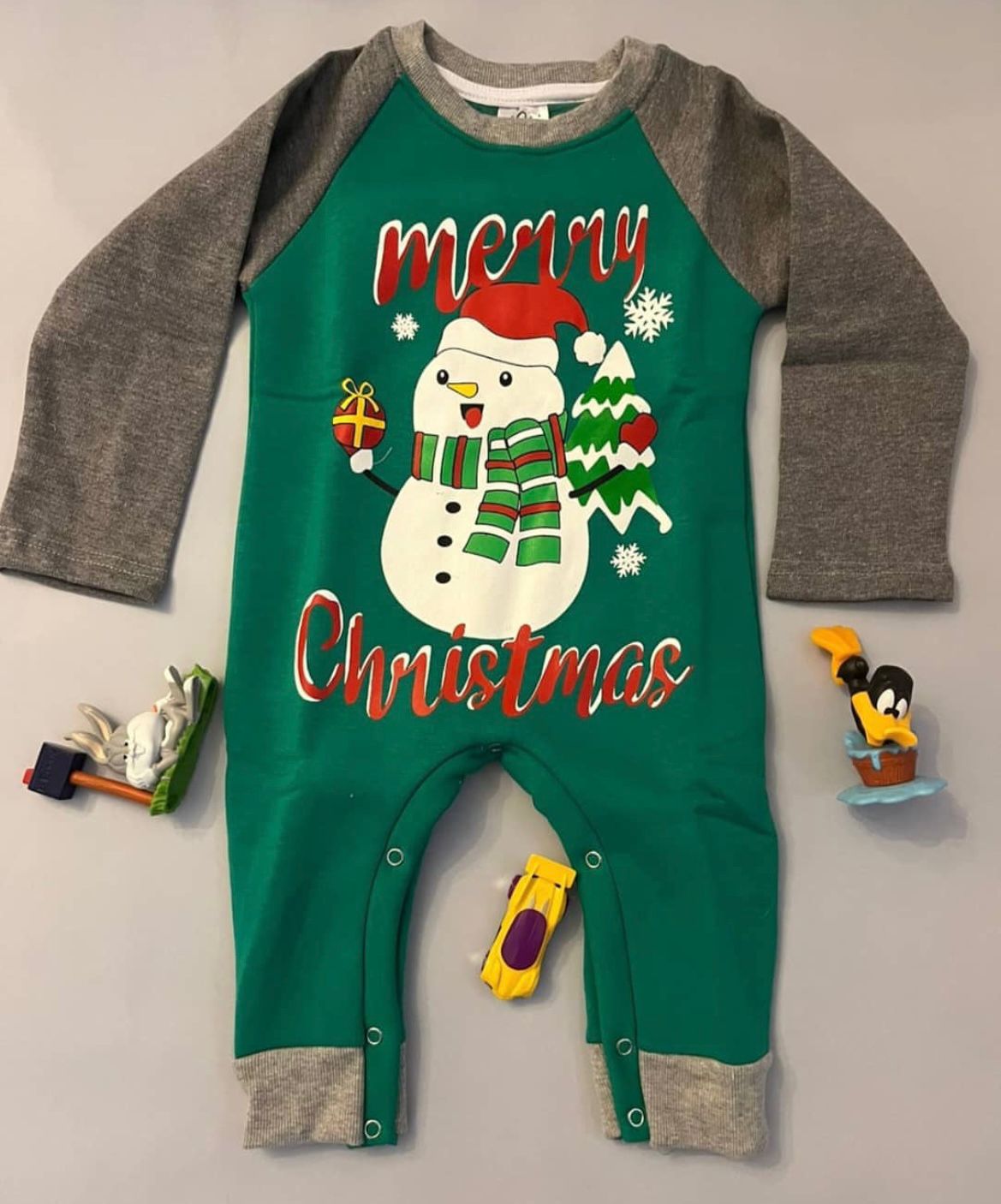 Green Merry Xmas Onesie