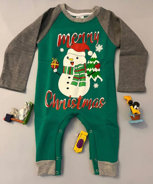 Green Merry Xmas Onesie